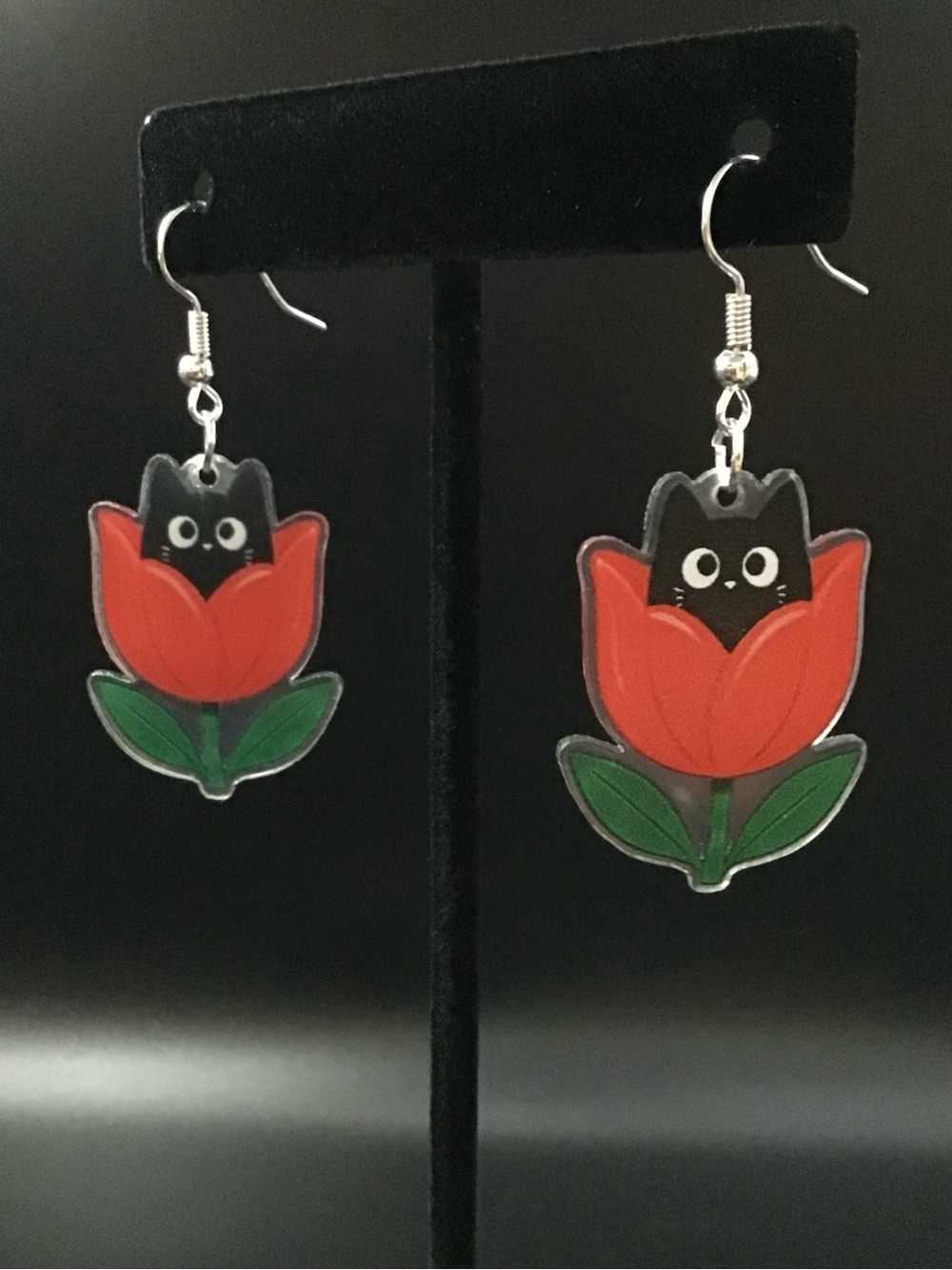 Flower Cats Earrings